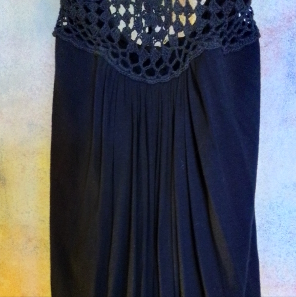 New tobi black "SKY" halter crochetw top w/ tags on - Picture 11 of 13